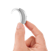 Behind The Ear Power Plus Hearing Aid In Hand